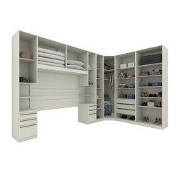 Quarto Modulado Completo Casal 7 Peças 12 Portas 9 Gavetas Seletto  - 4