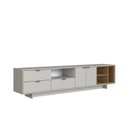 Ver imagem 2 de Rack para TV até 65 Polegadas 220cm com Nichos 3 Gavetas Frame Mel/Arenas