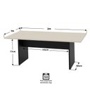 Ver imagem 4 de Mesa de Reunião para Escritório 2mx1m Tampo 30mm Netmobil - Dubai