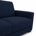 Ver mais imagens de Sofá Namoradeira Moderno 3 Lugares Sala Estar Recepção Confortável Suede:Suede Azul