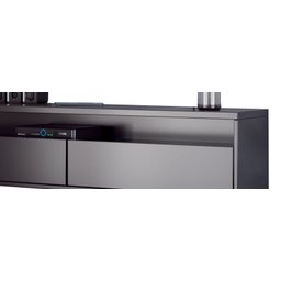 Rack Suspenso para TV Life 1.36 Preto Acetinado - MóveisAqui - 4