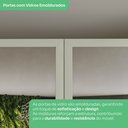 Ver mais imagens de Guarda Roupa Casal Modulado 5 Peças com Espelho e Cabeceira 10 Portas 12 Gavetas Seletto Areia Bege/HP