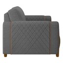 Ver mais imagens de Kit 2 Poltronas Decorativas Pés Madeira Maceió Linho Chumbo - Gran Belo