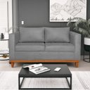 Ver imagem 1 de Sofá 2 Lugares 140cm Suede Esper Cinza