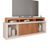Rack para Tv 75 Polegadas 2 Portas com Ripado Aegon Freijo/off White - Caemmun - 2