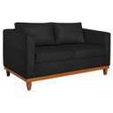 Ver imagem 2 de Sofá 2 Lugares 140cm Suede Esper Preto