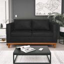 Ver imagem 1 de Sofá 2 Lugares 140cm Suede Esper Preto
