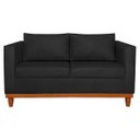 Ver imagem 4 de Sofá 2 Lugares 140cm Suede Esper Preto