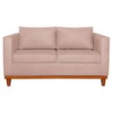Ver imagem 4 de Sofá 2 Lugares 140cm Suede Esper Rosa Rosê