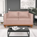 Ver imagem 1 de Sofá 2 Lugares 140cm Suede Esper Rosa Rosê