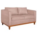 Ver imagem 2 de Sofá 2 Lugares 140cm Suede Esper Rosa Rosê