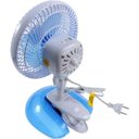 Ver imagem 1 de Kit 2 Mini Ventiladores Mesa de Tomada 20cm Grampo Oferta