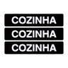 Combo 10 Placas De Sinalização Cozinha 30x7 Acesso - A-409 F9e - 1