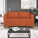 Ver imagem 1 de Sofá 2 Lugares 140cm Suede Esper Laranja Terracota