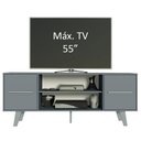 Ver imagem 4 de Rack para TV até 55 Polegadas Madesa Copenhagen Cinza Cor:Cinza