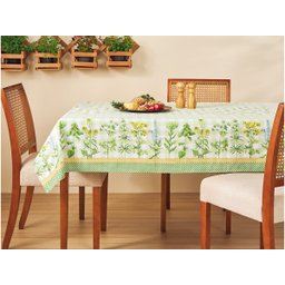 Toalha de Mesa Quadrada Lepper 4 Lugares Pop 1,40m x 1,40m Horta - 2