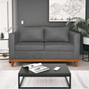 Ver imagem 1 de Sofá 2 Lugares 140cm Linho Esper Cinza Chumbo