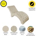 Ver imagem 4 de Recamier Divã Espreguiçadeira para Sala e Cliníca Estética Queila Veludo:bege