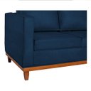 Ver imagem 5 de Sofá 2 Lugares 140cm Suede Esper Azul Marinho