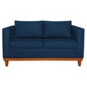 Ver imagem 4 de Sofá 2 Lugares 140cm Suede Esper Azul Marinho