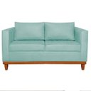 Ver imagem 4 de Sofá 2 Lugares 140cm Suede Esper Azul Tiffany