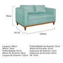 Ver imagem 3 de Sofá 2 Lugares 140cm Suede Esper 
