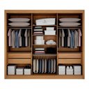 Ver imagem 2 de Guarda Roupa Casal com Espelho 3 Portas 4 Gavetas - Milano-cinamomo/off White - Leifer Móveis