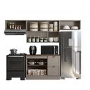 Ver imagem 3 de Composição Cozinha Modulada Olivia 4 Peças 7 Portas com Tampo Poliman Móveis