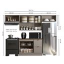 Ver imagem 4 de Composição Cozinha Modulada Olivia 4 Peças 7 Portas com Tampo Poliman Móveis