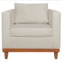 Ver imagem 4 de Poltrona Decorativa Linho Esper Bege