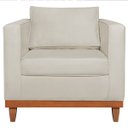 Ver imagem 4 de Poltrona Decorativa Linho Esper Bege