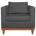 Ver imagem 4 de Poltrona Decorativa Linho Esper Cinza Chumbo