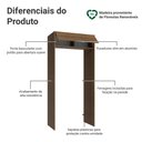 Ver imagem 3 de Porta-geladeira 103 Cm 1 Porta Basculante Rustic Stella Madesa