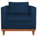 Ver imagem 4 de Poltrona Decorativa Suede Esper Azul Marinho