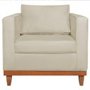 Ver imagem 4 de Poltrona Decorativa Suede Esper Bege