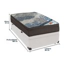 Ver imagem 5 de Ortobom Solteiro Molas Ensacadas D26 Base Box Baú Bege Branco