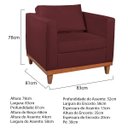 Ver imagem 3 de Poltrona Decorativa Suede Esper