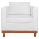 Ver imagem 4 de Poltrona Decorativa Suede Esper Branco