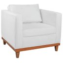 Ver imagem 2 de Poltrona Decorativa Suede Esper Branco