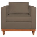 Ver imagem 4 de Poltrona Decorativa Suede Esper Marrom