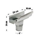 Ver imagem 2 de Calha Emenda Moldura C.33 com Bocal - 398 - Calhaforte