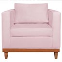 Ver imagem 4 de Poltrona Decorativa Suede Esper Rosa Bebê