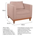 Ver imagem 3 de Poltrona Decorativa Suede Esper
