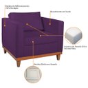 Ver imagem 6 de Poltrona Decorativa Suede Esper