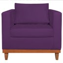 Ver imagem 4 de Poltrona Decorativa Suede Esper Roxo