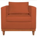 Ver imagem 4 de Poltrona Decorativa Suede Esper Laranja Terracota