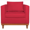 Ver imagem 4 de Poltrona Decorativa Suede Esper Vermelho