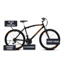 Ver imagem 5 de Bicicleta Colli Cazelle Cb500 Aro 26 Grip Shift Quadro 18, Preto/laranja