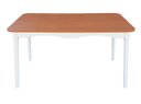 Ver imagem 2 de Jogo de Jantar Colonial Brisa Mesa 137x80 Cm + 06 Cadeiras Mel ( Tampo Mel ) Base Branca