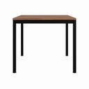 Ver imagem 4 de Mesa Cozinha e Refeitório 4 Lugares Quadrada 90cm x 90cm Pés Metal Casa Lar Cor:Nogal com Preto